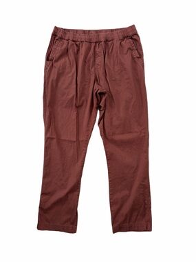 Pact Men’s Size Large Organic Daily Twill Midweight Pant in Mahogany Brown